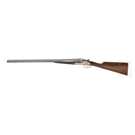 A cased Gunmark Viscount side-by-side shotgun