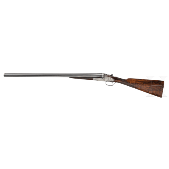 A cased Midland side-by-side shotgun, Birmingham