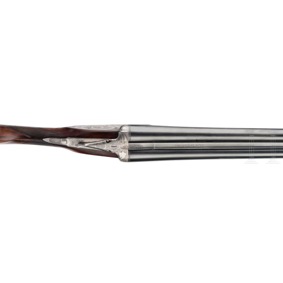 A cased Midland side-by-side shotgun, Birmingham