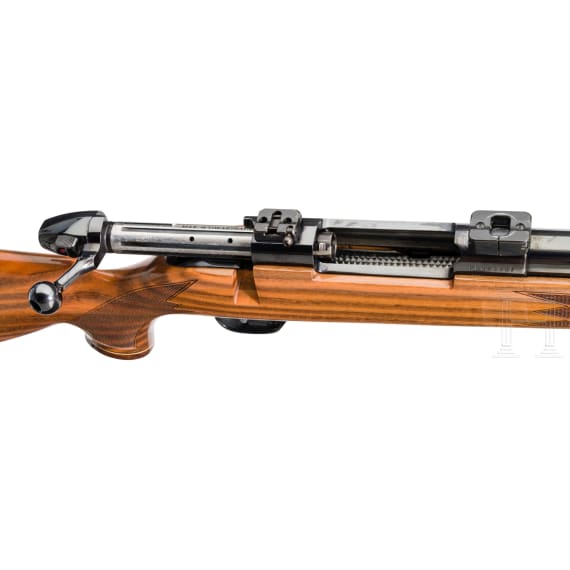 A Weatherby Mark V, with Zeiss scope