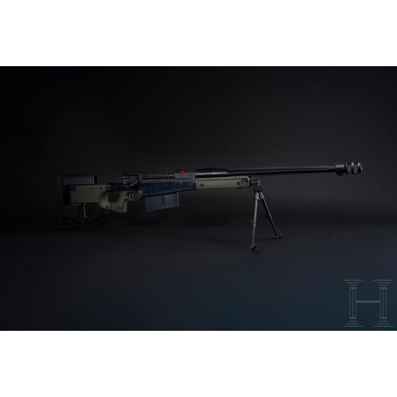 A repeating rifle Accuracy International, with Schmidt & Bender scope