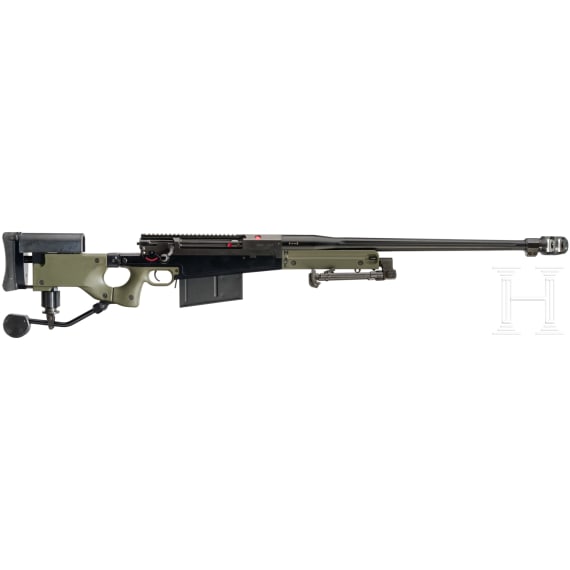 A repeating rifle Accuracy International, with Schmidt & Bender scope