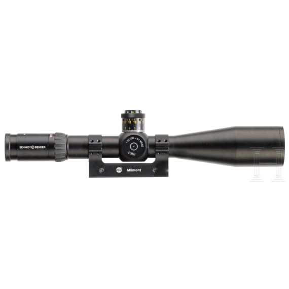 A repeating rifle Accuracy International, with Schmidt & Bender scope