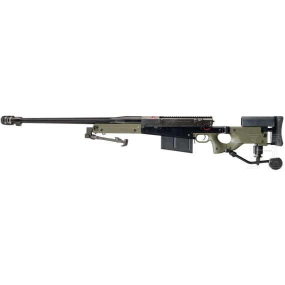 A repeating rifle Accuracy International, with Schmidt & Bender scope