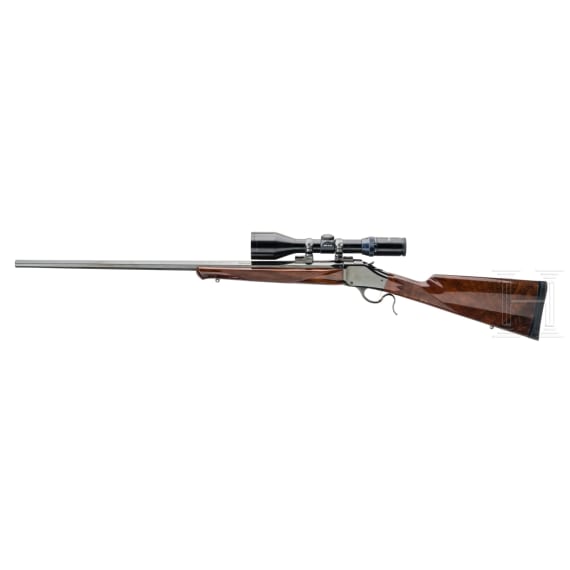 A Browning Mod. 1885, with Scope, in Box