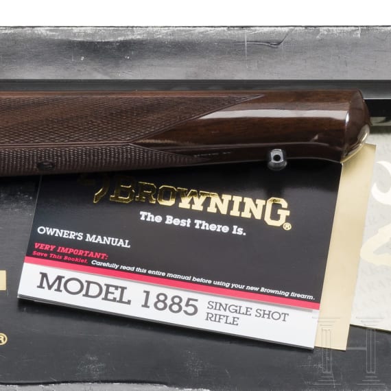 A Browning Mod. 1885, with Scope, in Box