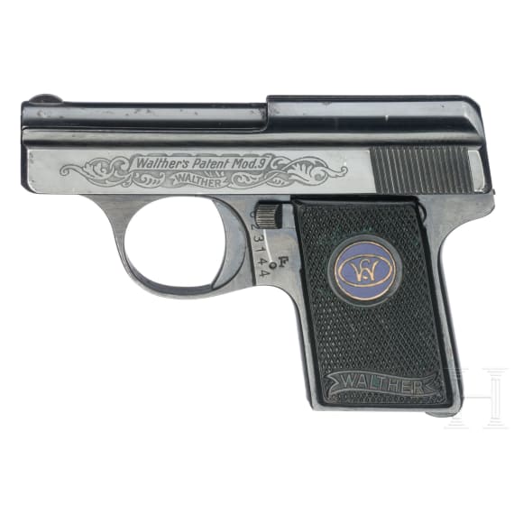 A Walther Mod. 9, factory engraved