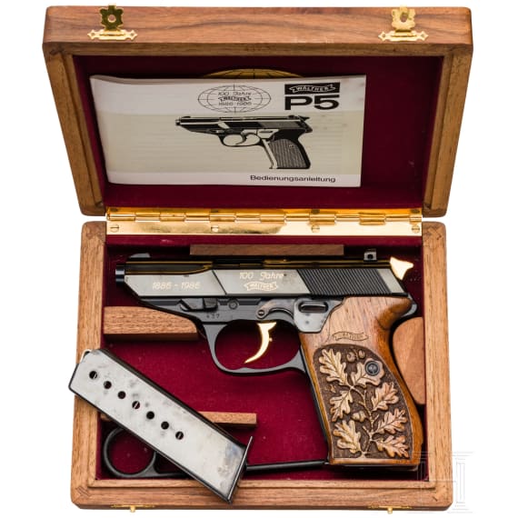 A Walther P5, 100-year anniversary, in luxury case