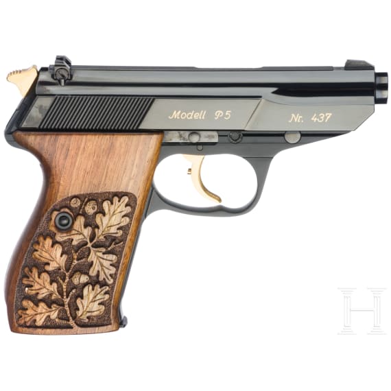 A Walther P5, 100-year anniversary, in luxury case