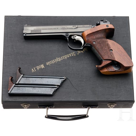 A Ziegenhahn Standard Pistol Mod. IV, in Case