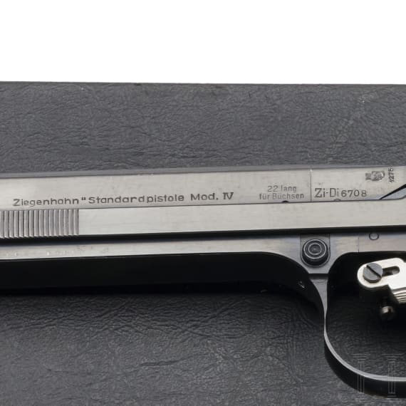 A Ziegenhahn Standard Pistol Mod. IV, in Case