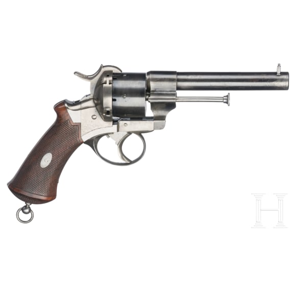 A Lefaucheux pinfire revolver, Paris, circa 1865