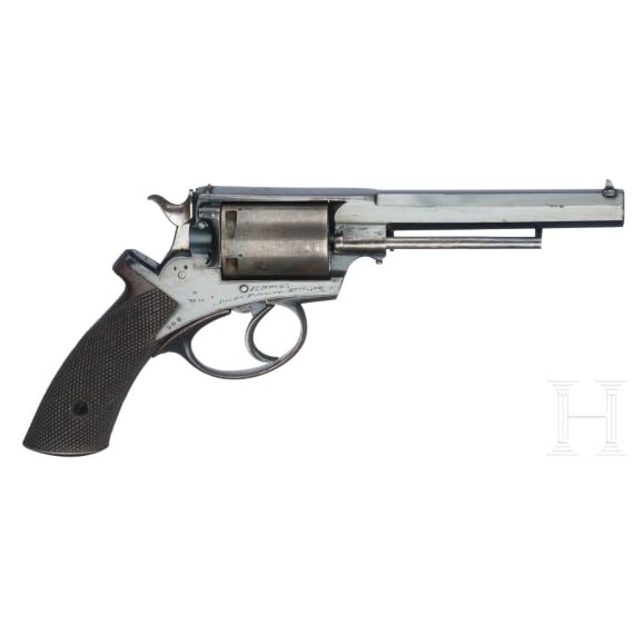An Adams Central Fire Revolver in case