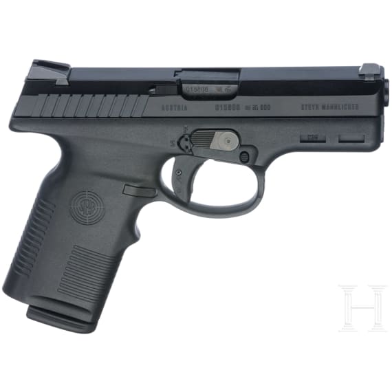 A Steyr Mod. M 9, with shoulder stock, in case