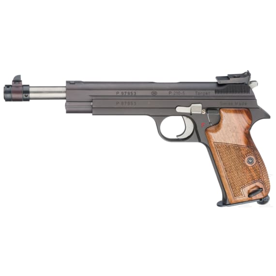 A SIG P 210-5 Target, in box