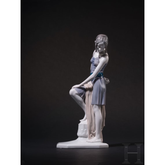 A porcelain figure "Lotus Flower" by Karl Himmelstoss, 1922, Rosenthal, 1931