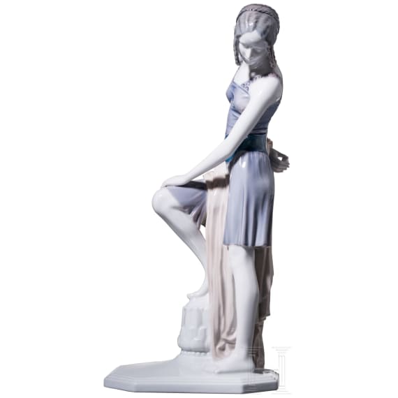 A porcelain figure "Lotus Flower" by Karl Himmelstoss, 1922, Rosenthal, 1931