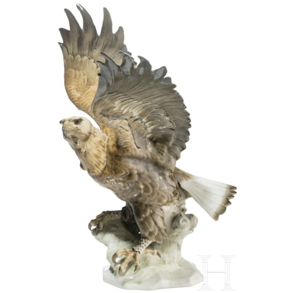 A large porcelain eagle, K. Tutter (design), Hutschenreuther, Selb, after 1955