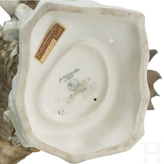 A large porcelain eagle, K. Tutter (design), Hutschenreuther, Selb, after 1955