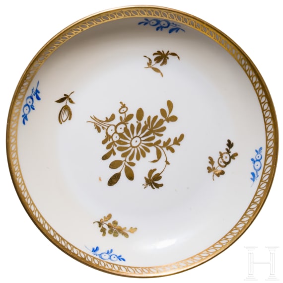 Eleven pieces from a mocha porcelain set, Nymphenburg, early 20th century