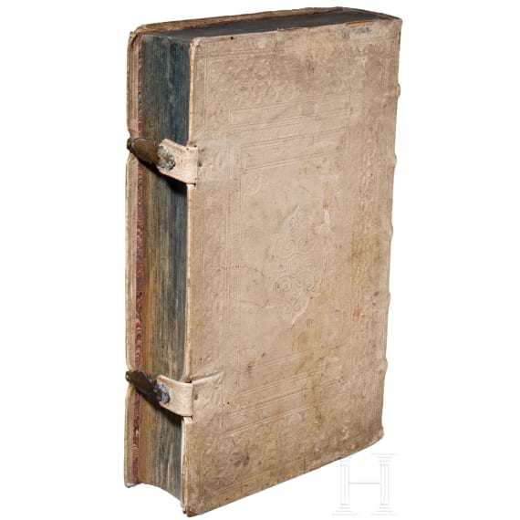 A book-shaped poison cabinet with stag beetle, German, ca. 1900