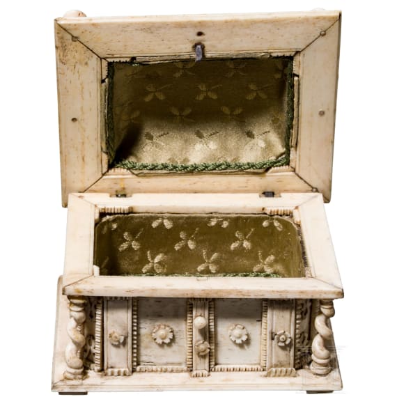 A small casket made of bone, Berchtesgaden, circa 1700