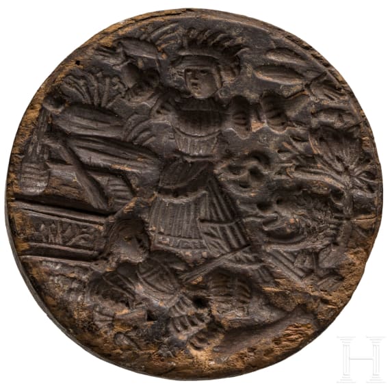 A German wooden gingerbread mold, Nuremberg, circa 1530