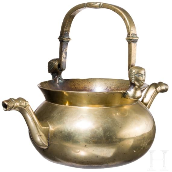 A Flemish brass lavabo, circa 1500