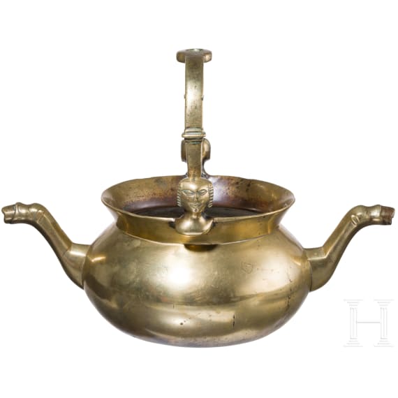 A Flemish brass lavabo, circa 1500