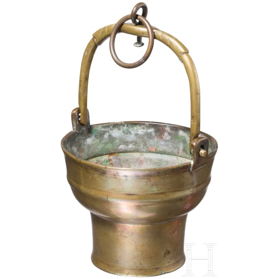 An early Renaissance brass holy water pail, 1st half of the 16th century