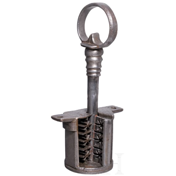 A German Renaissance cylinder with key, circa 1600