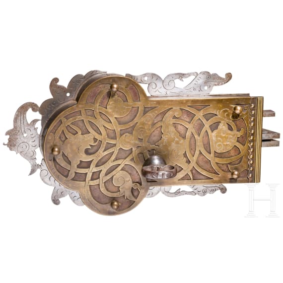 A large German door lock in Renaissance style, 2nd half of the 19th century