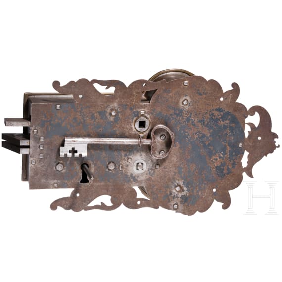 A large German door lock in Renaissance style, 2nd half of the 19th century