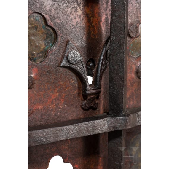 A large Rhenish iron vestry grille, 15th/16th century