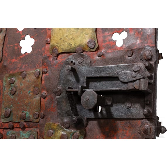 A large Rhenish iron vestry grille, 15th/16th century