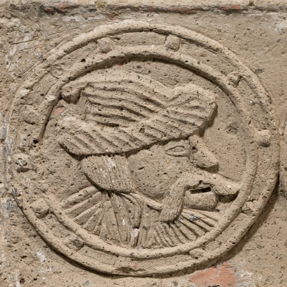 A German Renaissance frieze in tuff stone, circa 1560