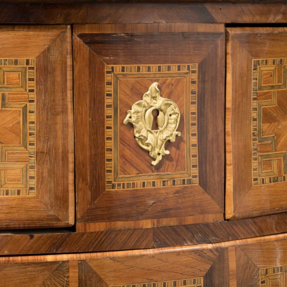 A splendid German chest of drawers, 2nd half of the 18th century