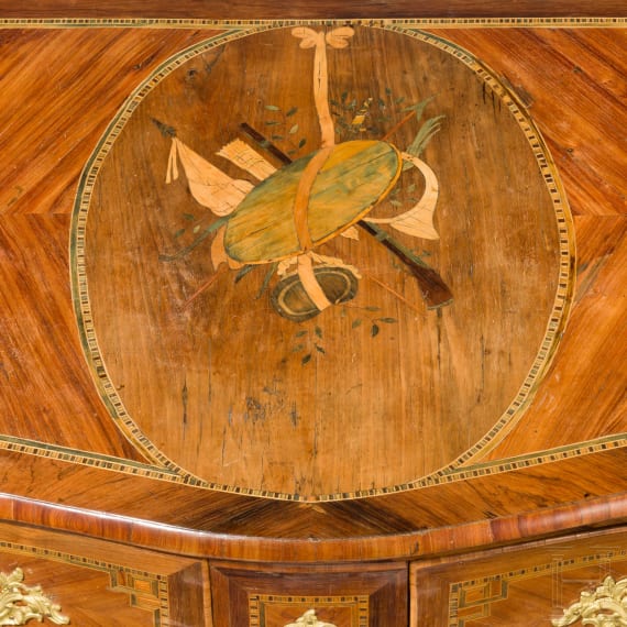 A splendid German chest of drawers, 2nd half of the 18th century