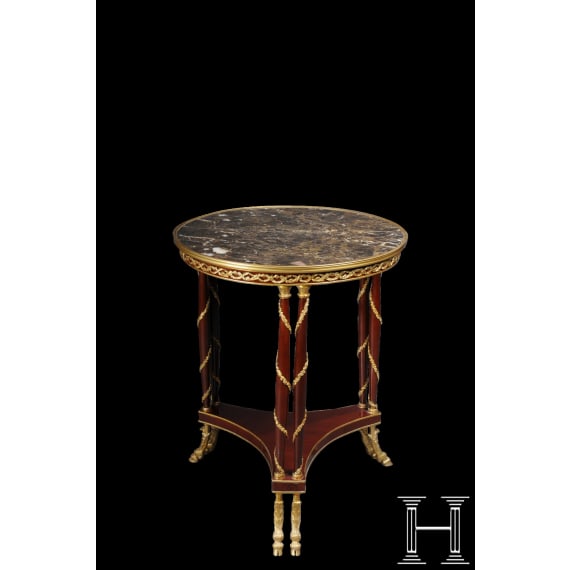 A gu&eacute;ridon (salon table) in the Empire style, German, second half of the 20th century