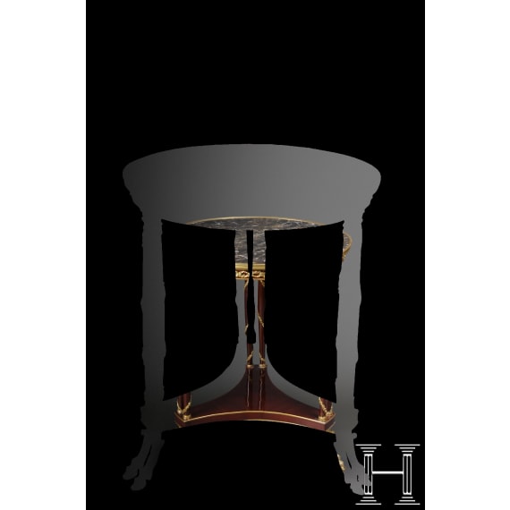 A gu&eacute;ridon (salon table) in the Empire style, German, second half of the 20th century