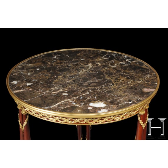 A gu&eacute;ridon (salon table) in the Empire style, German, second half of the 20th century