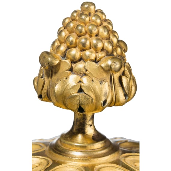 A French ormolu-mounted Louis XVI marble vase with ram's heads, 19th century