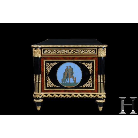An impressive French Louis XVI-style office desk, 2nd half of the 20th century