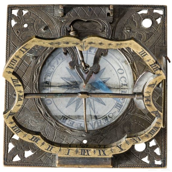 A German equatorial sundial by Lorenz Grassl in Augsburg, 18th century