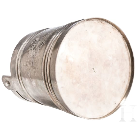 A large Russian silver beaker, Moscow, Andrey M. Postnikov, 1896 - 1898