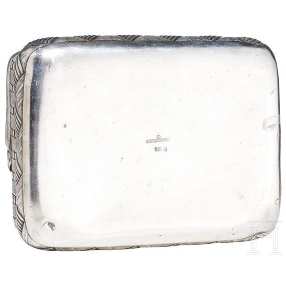 A large Russian silver trompe l'oeil sugar bowl, 20th century