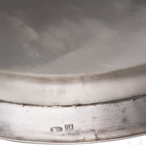 A large Russian silver art nouveau sugar bowl, Moscow, 13th Artel, 1908 - 1926