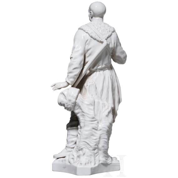 "Cossack" - a KPM porcelain figurine after the 1772 centrepiece, gift by Frederick the Great to Catherine the Great