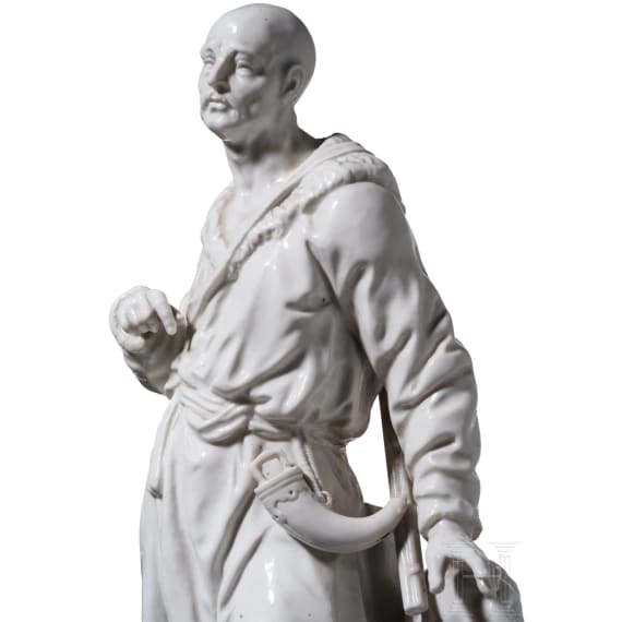 "Cossack" - a KPM porcelain figurine after the 1772 centrepiece, gift by Frederick the Great to Catherine the Great