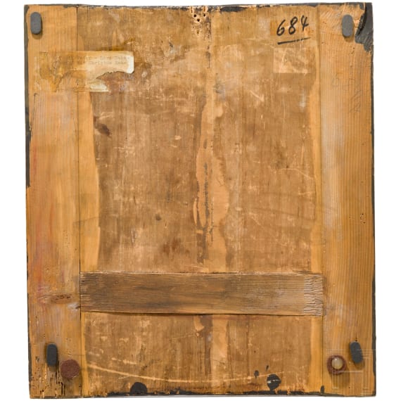 A rare Russian icon showing Lord Sabaoth (Godfather), 19th century